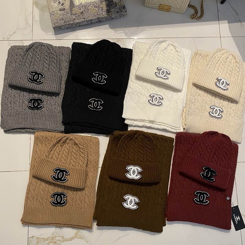 Chanel scarf hat hm67